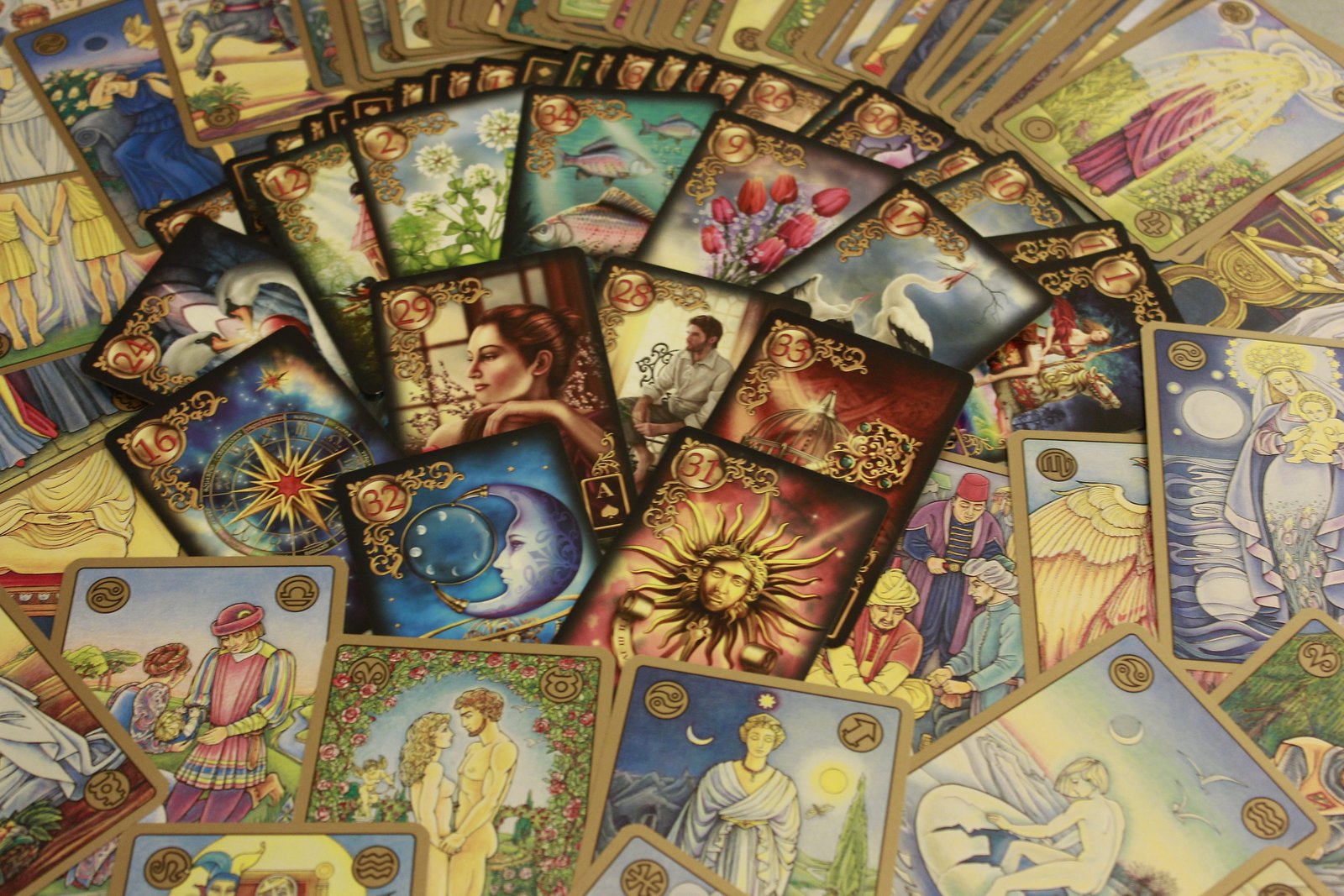 assorted color card lot oracle cards tarot divination 2k 4k 5k