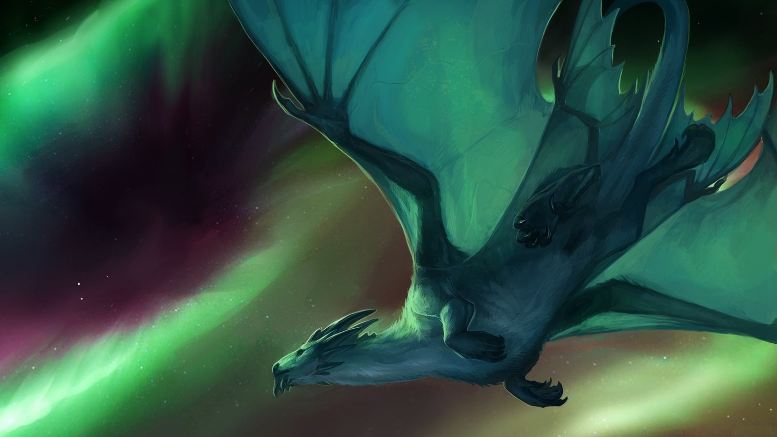 aurora flying digital art artistic artwork mystical 2k 4k