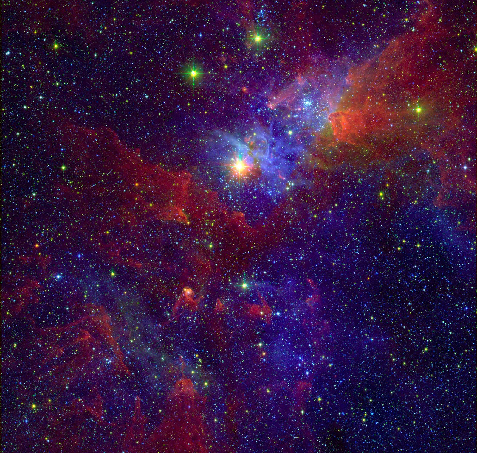 carina nebula galaxy fog kosmus universe milky way 2k