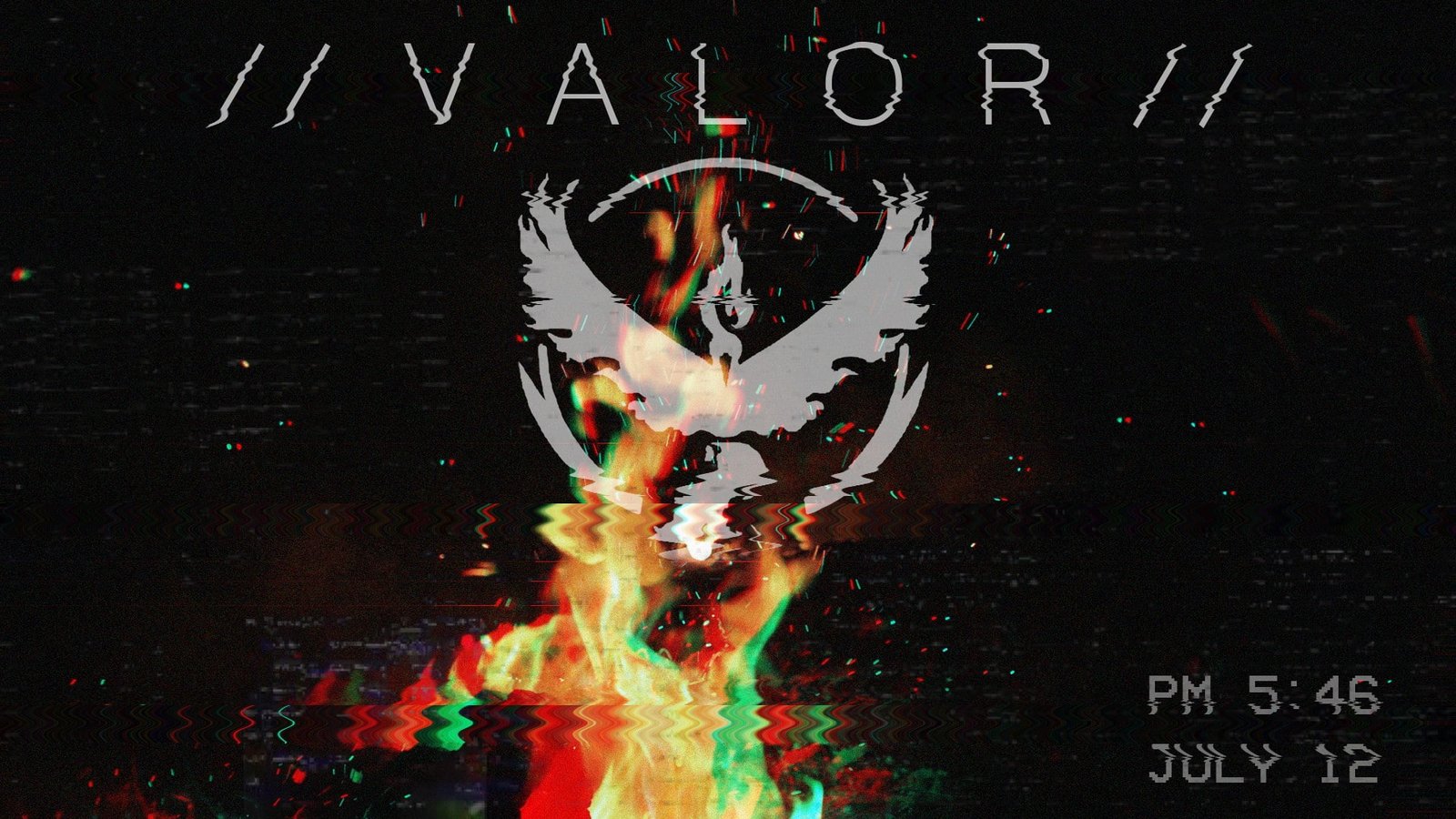 glitch art valor Pokemon Go instinct Pok mon Team Mystic 2k