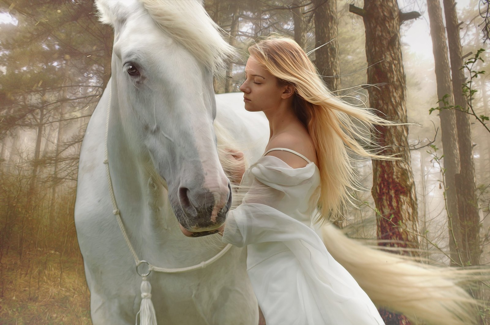 gothic fantasy romantic mystical dream ethereal woman 2k 4k