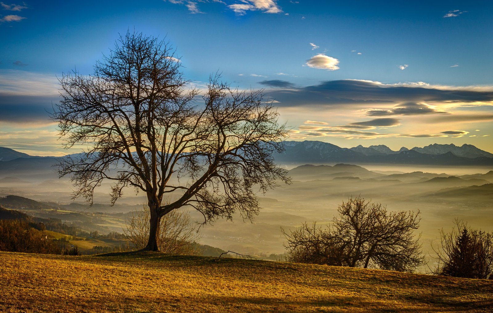 lavanttal koralpe carinthia fog autumn nature landscape 2k 4k 5k