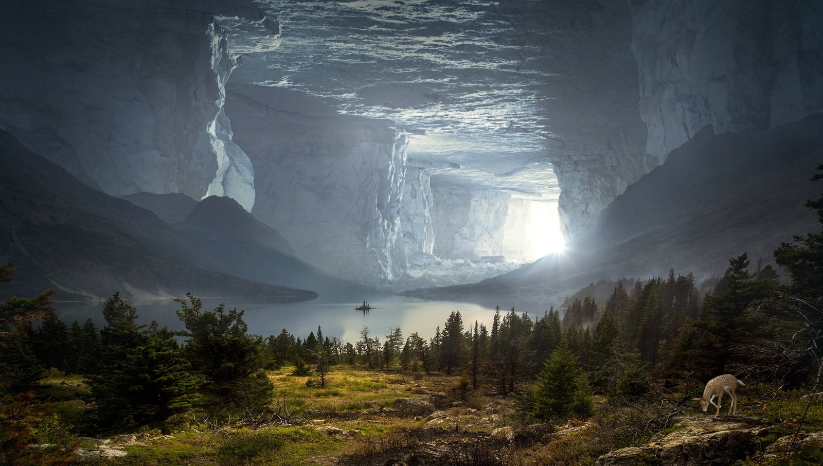 rock mystical portal cave caves fantasy stone beauty in nature 2k 4k 5k