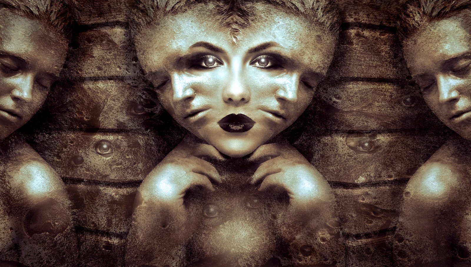 woman s mirror image photography fantasy composing mystical 2k