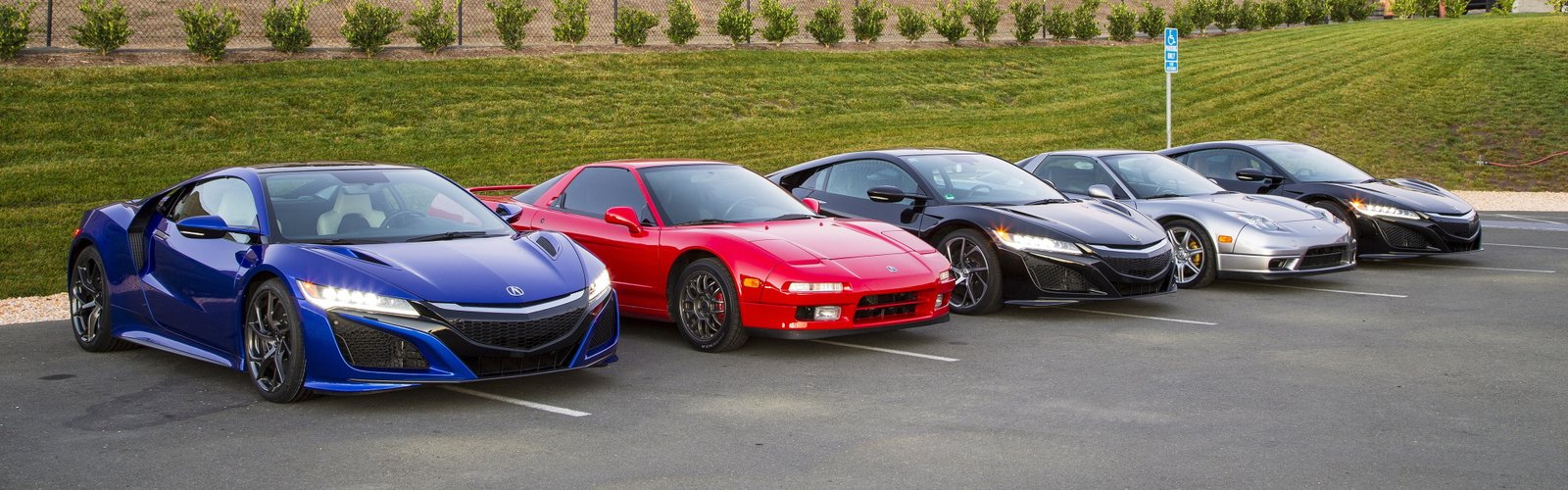 acura nsx car vehicle parking lot dual monitors multiple display widescreen dualmonitor dualscreen 2k 4k