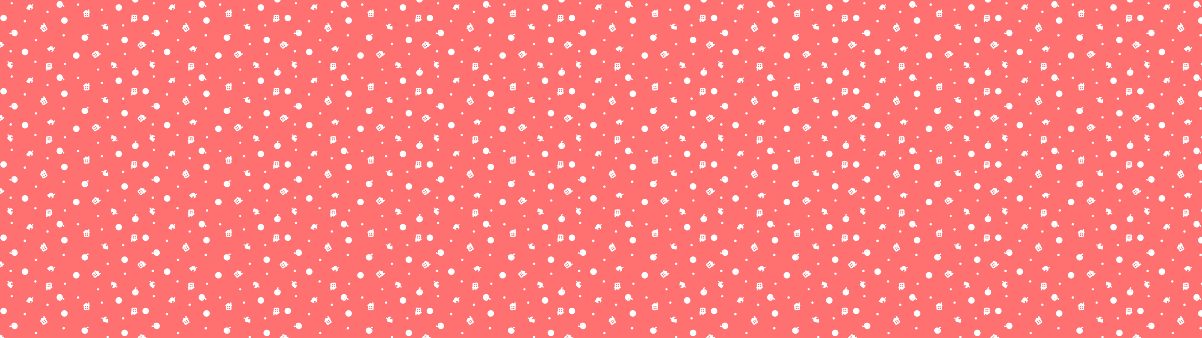 Animal Crossing New Leaf pattern logo minimalism widescreen dualmonitor dualscreen 2k 4k