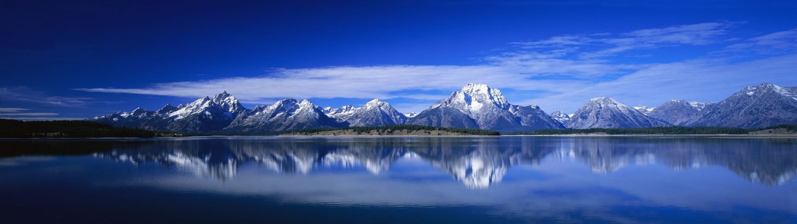 body of water and mountain alps dual monitors mountains reflection widescreen dualmonitor dualscreen 2k 4k