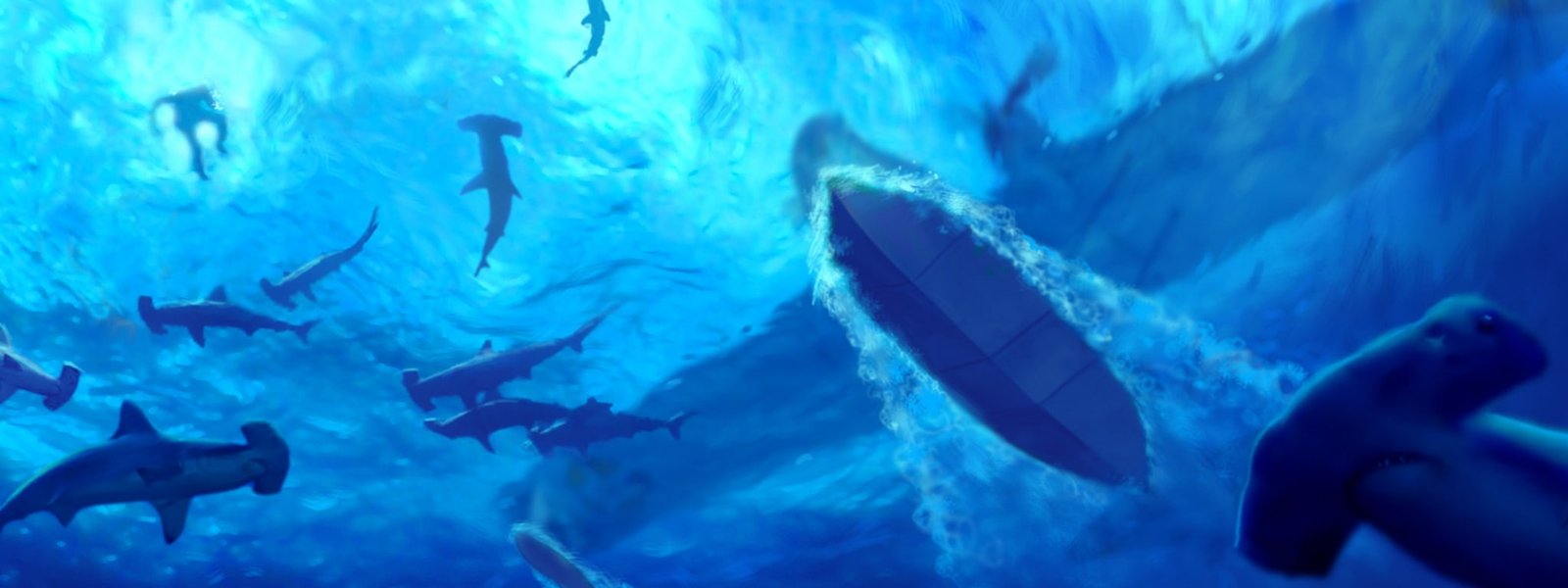 dual screen hd backgrounds underwater sea animal themes widescreen dualmonitor dualscreen 2k