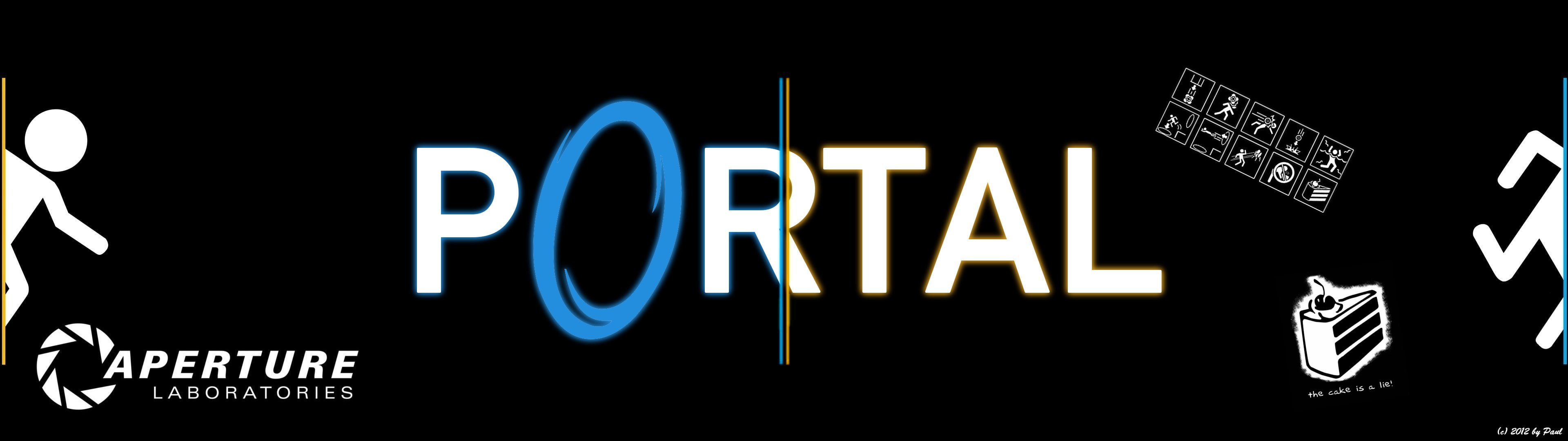 dual game monitor portal screen widescreen dualmonitor dualscreen 2k 4k