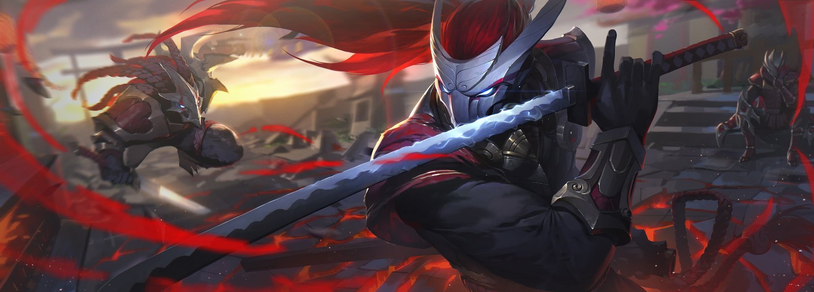 Rengar League Of Legends Yasuo of widescreen dualmonitor dualscreen 2k 4k