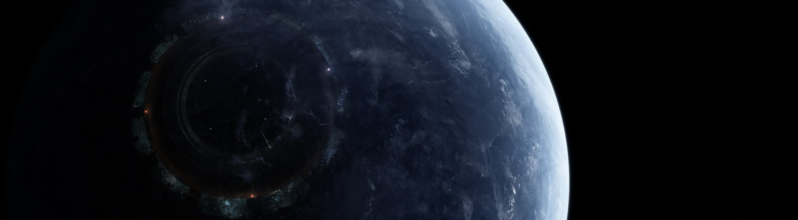 Research Station Dual Monitor planet wallpaper Space dualmonitor widescreen dualscreen 2k 4k 5k