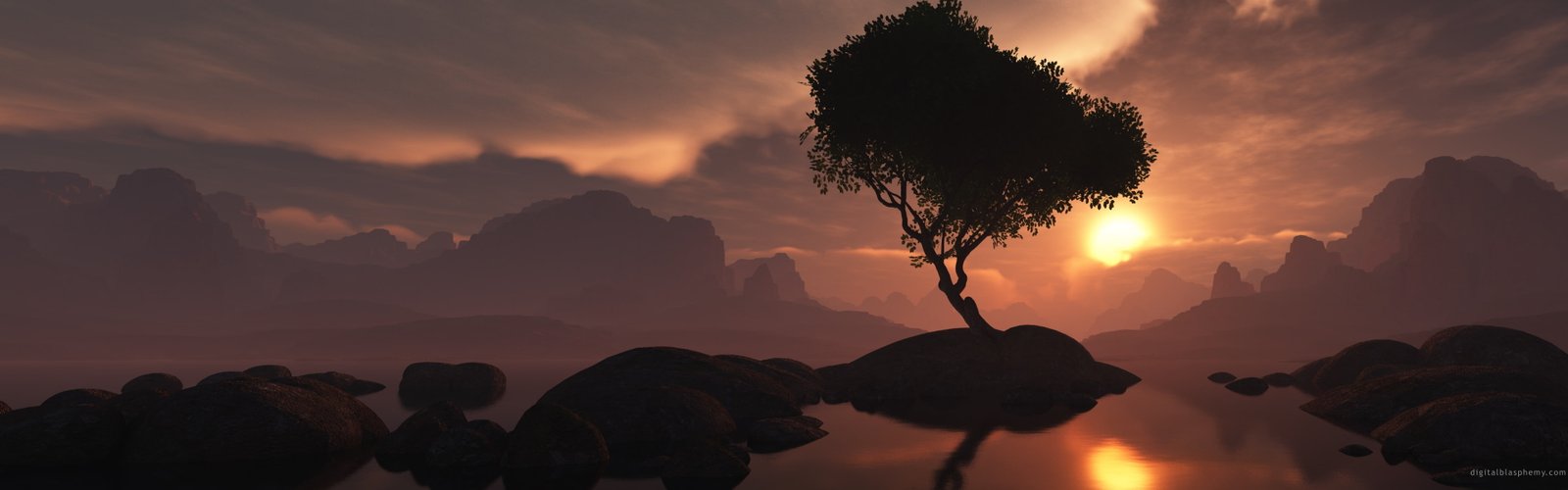 sunset dual screen Nature Sunsets HD Art widescreen dualmonitor dualscreen 2k 4k