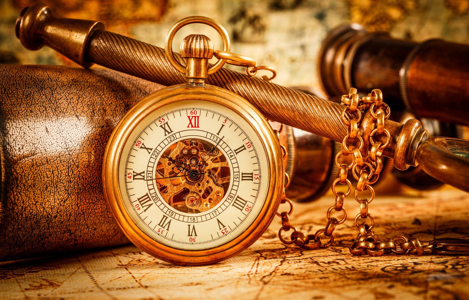 bokeh Clock pocket time watch 2k 4k 5k