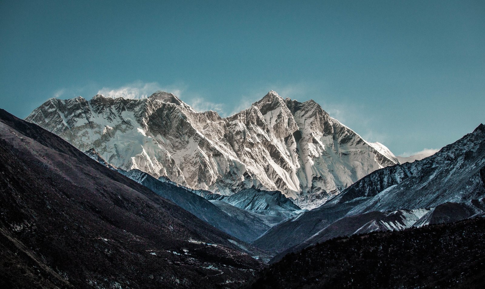 snow covered mountain nature mountains sky range 2k 4k 5k