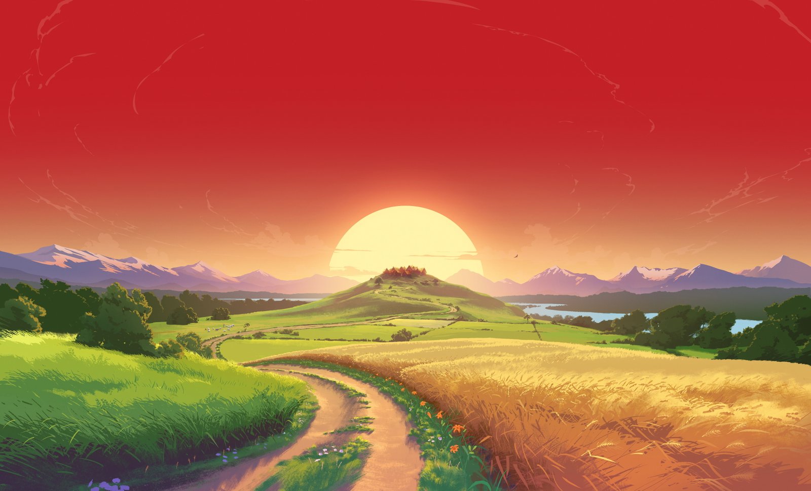 Landscape Catan VR 2k 4k 5k 8k