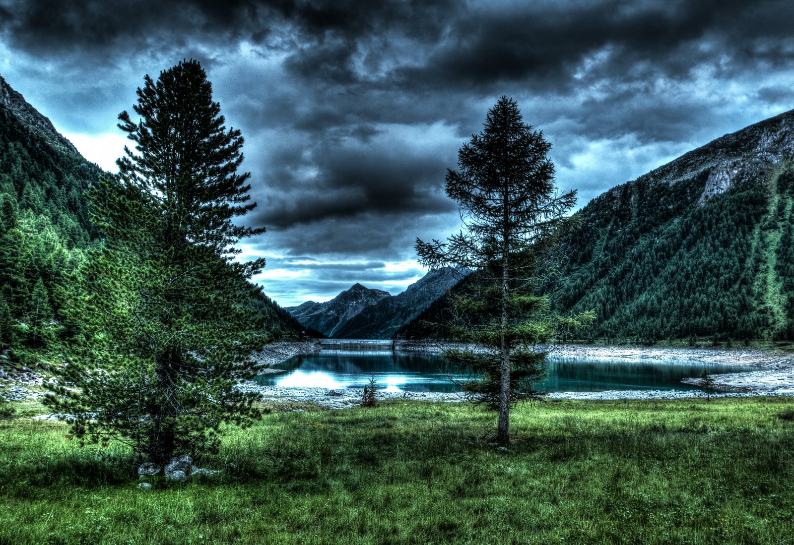 landscape mountains nature sky beautiful clouds country 2k 4k 5k
