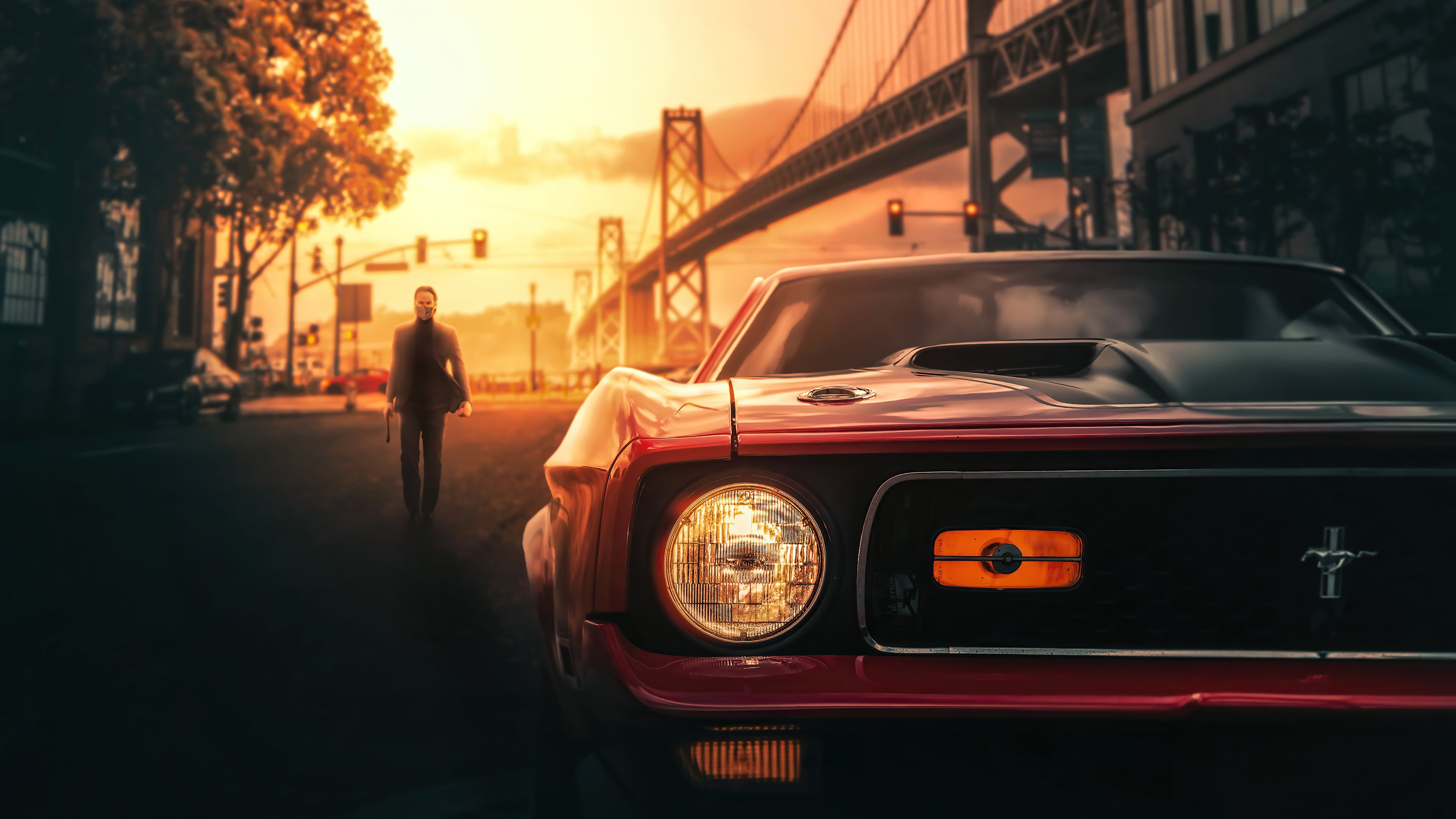 John wick keanu wallpaper car 2k 4k