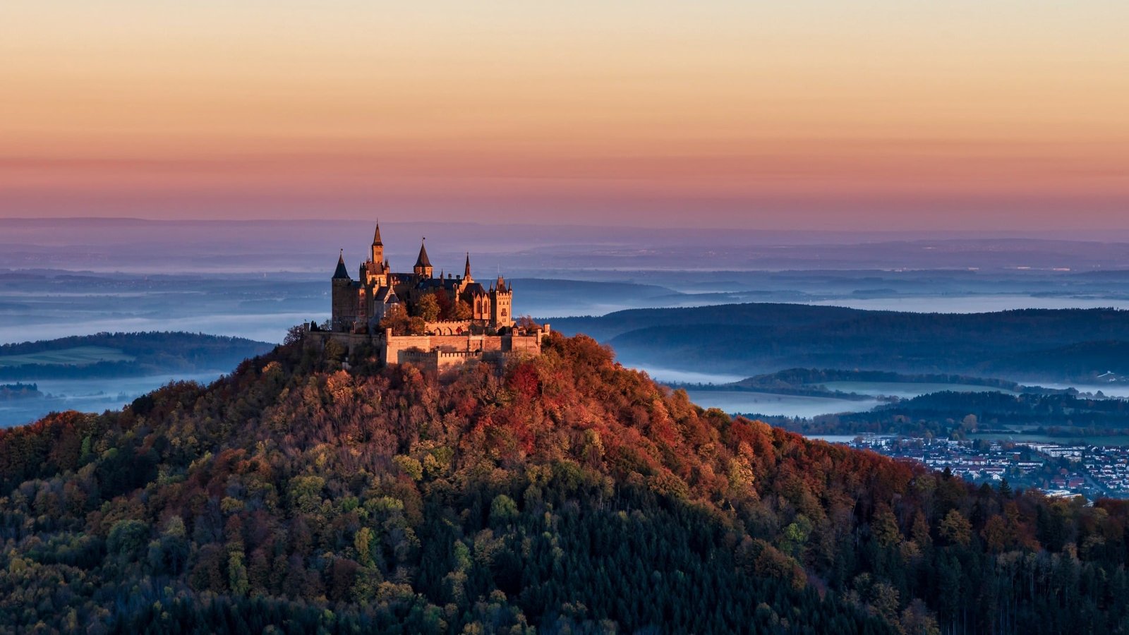 Hohenzollern Castle Landscape Scenery 2k