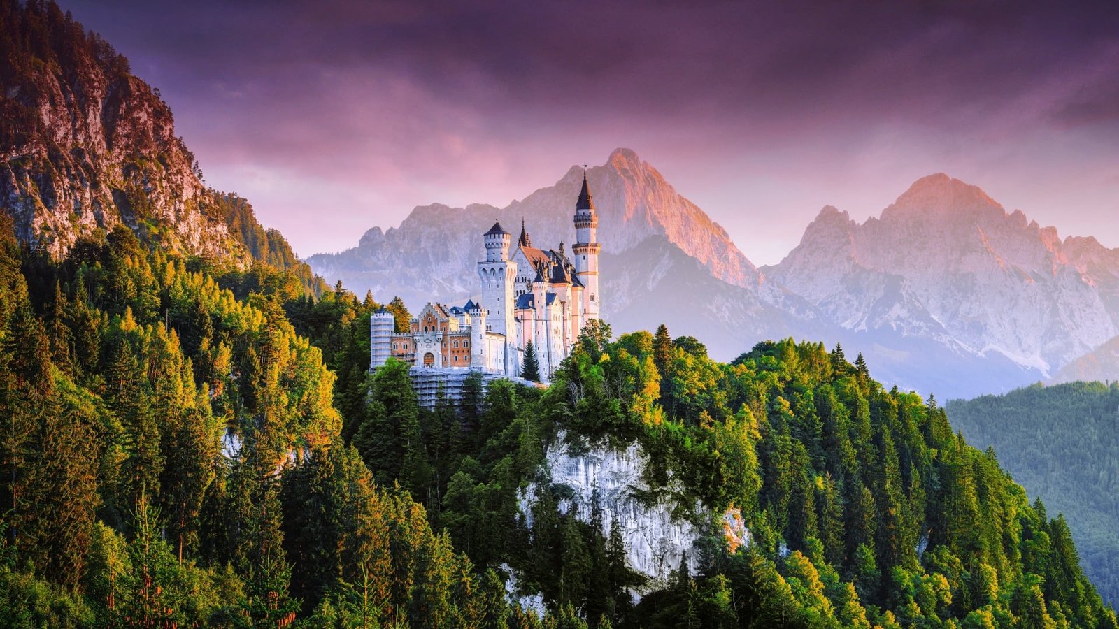 Neuschwanstein Castle Landscape Scenery 2k