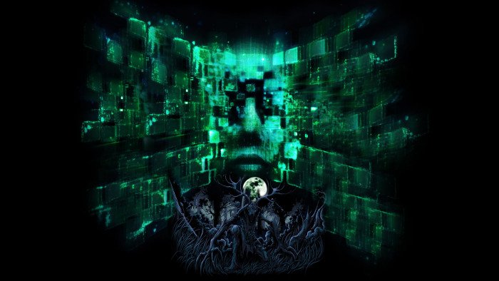 cyber green indoors technology one person connection dark