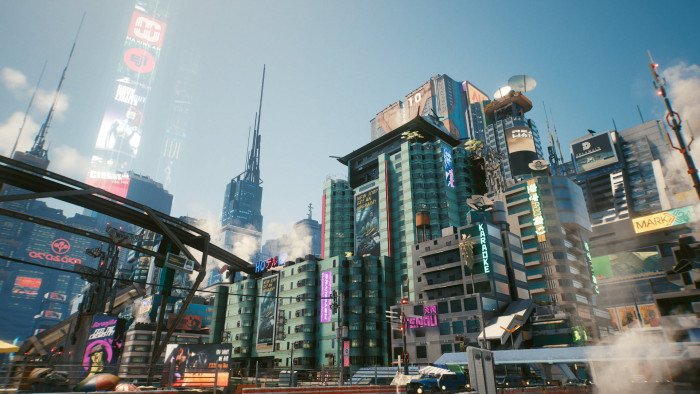 Cyberpunk cyber city