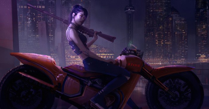 futuristic science fiction digital art concept artwork 2k