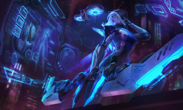 girl fiction art Archer League of Legends cyber ashe