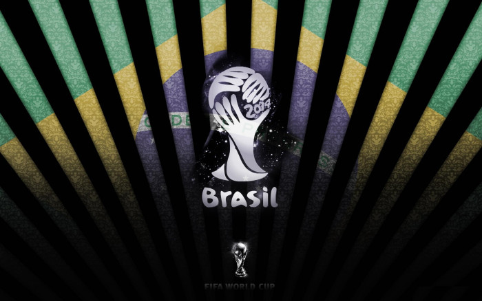 FIFA World Cup brasil text flag world cup