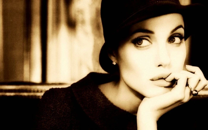 vintage beauty angelina jolie actress hollywood