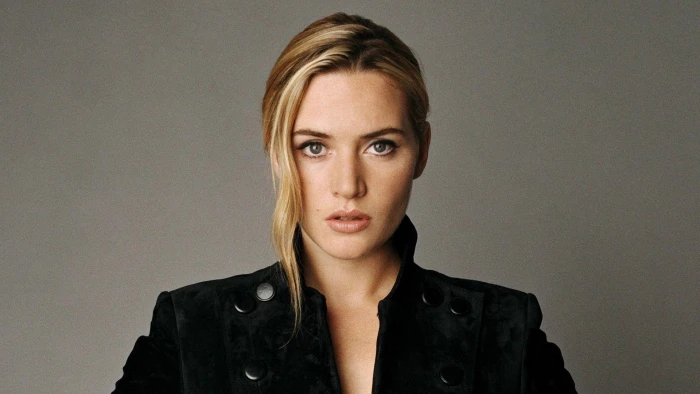 kate winslet black buttoned dress actress hollywood