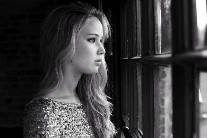 jennifer lawrence looking through window actress hollywood 2k 4k 5k