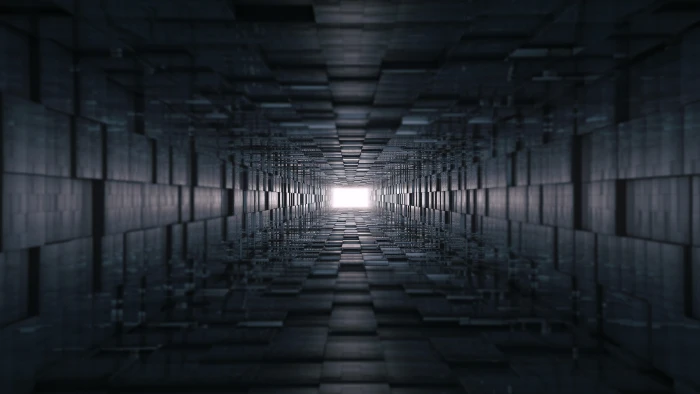 structure darkness light tunnel abstract art black 2k 4k 5k