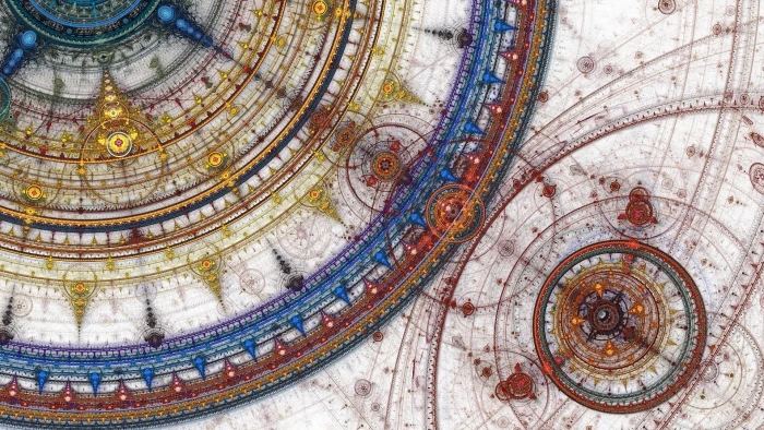 Abstract artwork circles digital art creative design