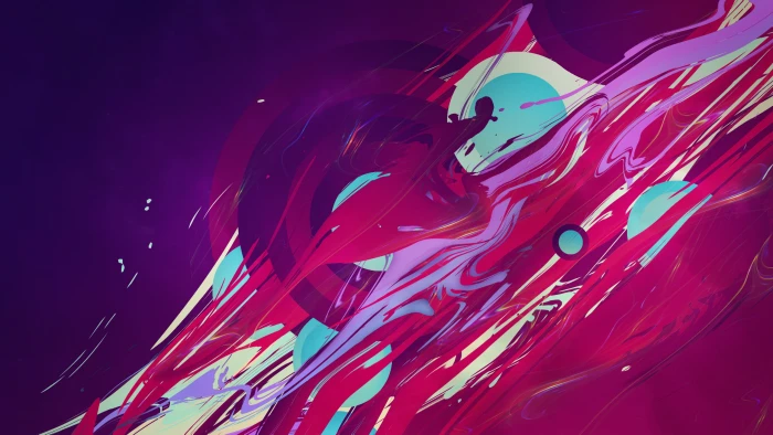 red purple and blue abstract artwork digital art pink multi colored 2k