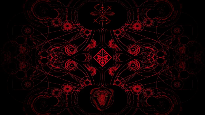Satan Red and Black abstract HP Omen
