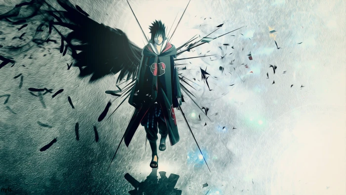 Uchiha Itachi illustration Naruto Sasuke artwork anime