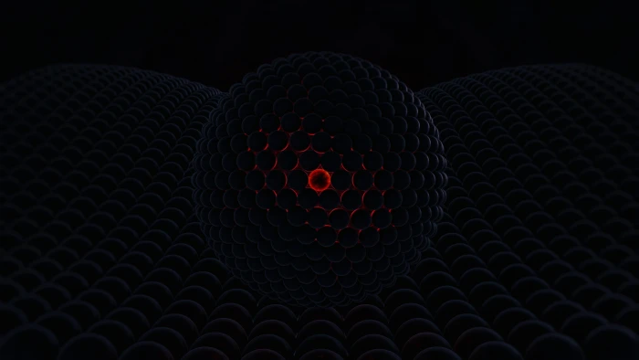 untitled orb abstract Abstract glowing dark red design 2k