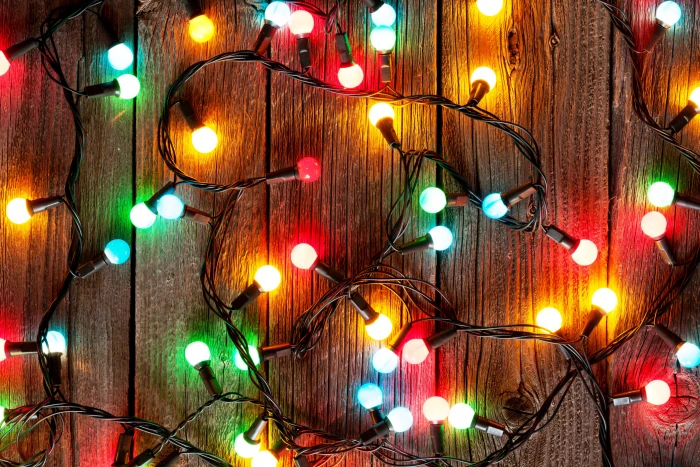 multicolored LED string light New Year Christmas garland merry christmas 2k 4k 5k