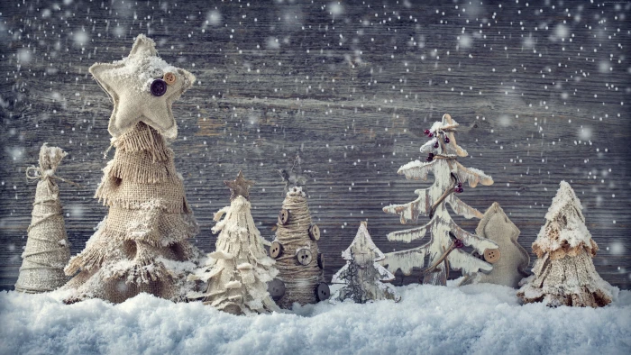 decorations snow Christmas New year 2k 4k 5k