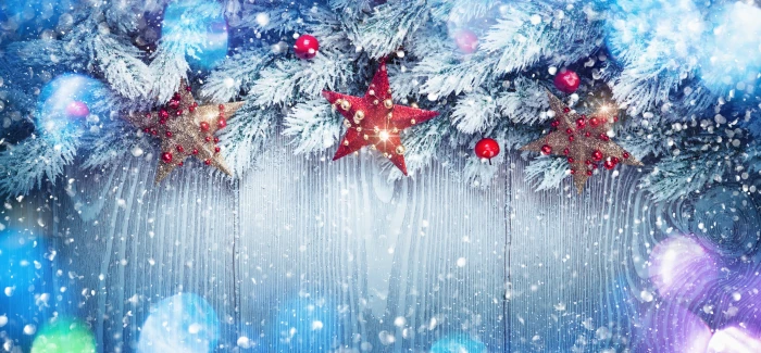 Christmas hemed wallpaper winter snow decoration tree New Year 2k 4k 5k