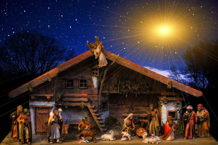 photo of The Nativity illustration christmas clinic birth 2k 4k 5k