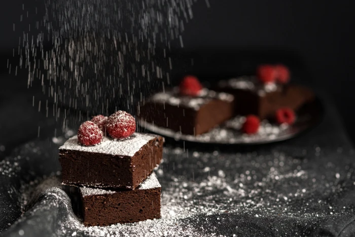 GLUTEN FREE RED BEAN BROWNIE WITH PEANUT BUTTER fruits sweet 2k 4k 5k