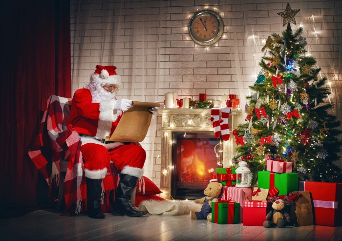 Santa Claus New Year Christmas merry christmas decoration 2k 4k