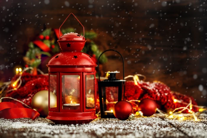 decoration balls New Year Christmas lantern gifts wood 2k 4k 5k