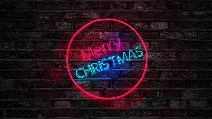 text neon light sign darkness christmas night merry 2k