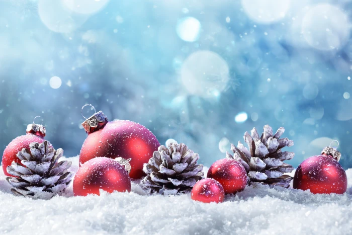 winter snow decoration balls tree New Year Christmas 5 2k 4k 5k