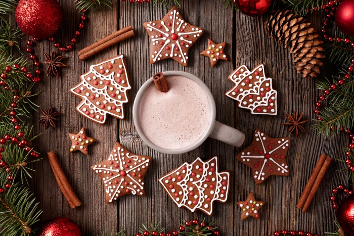 Food Hot Chocolate Christmas Ornaments Coffee 2k