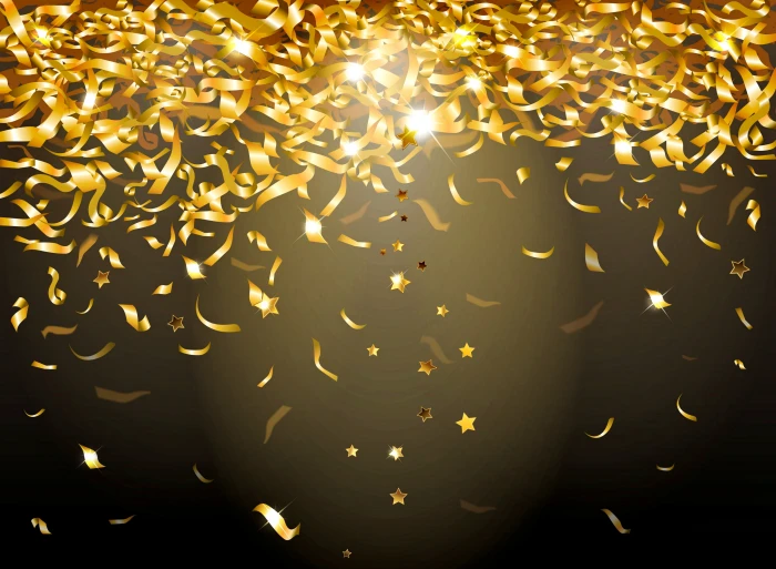 gold confetti clipart lights background sequins golden glow 2k 4k