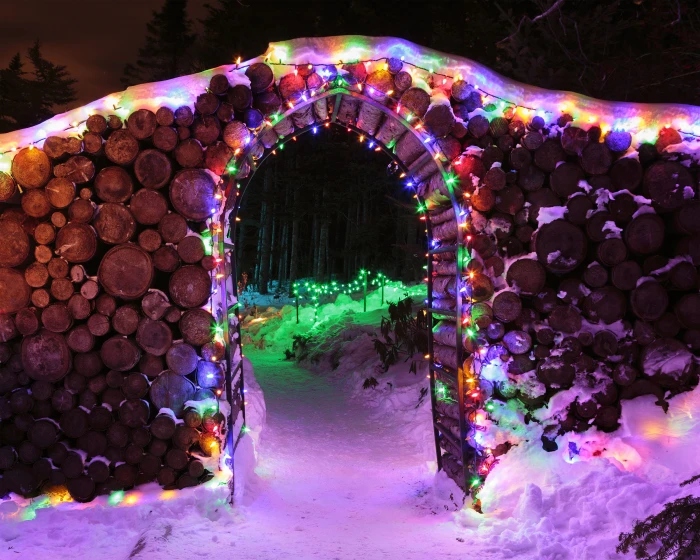 Bright and merry Christmas lights xmas festival season christmas eve 2k