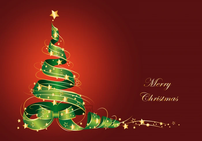 Merry Christmas Tree Vector merry christmas post holidays 2k